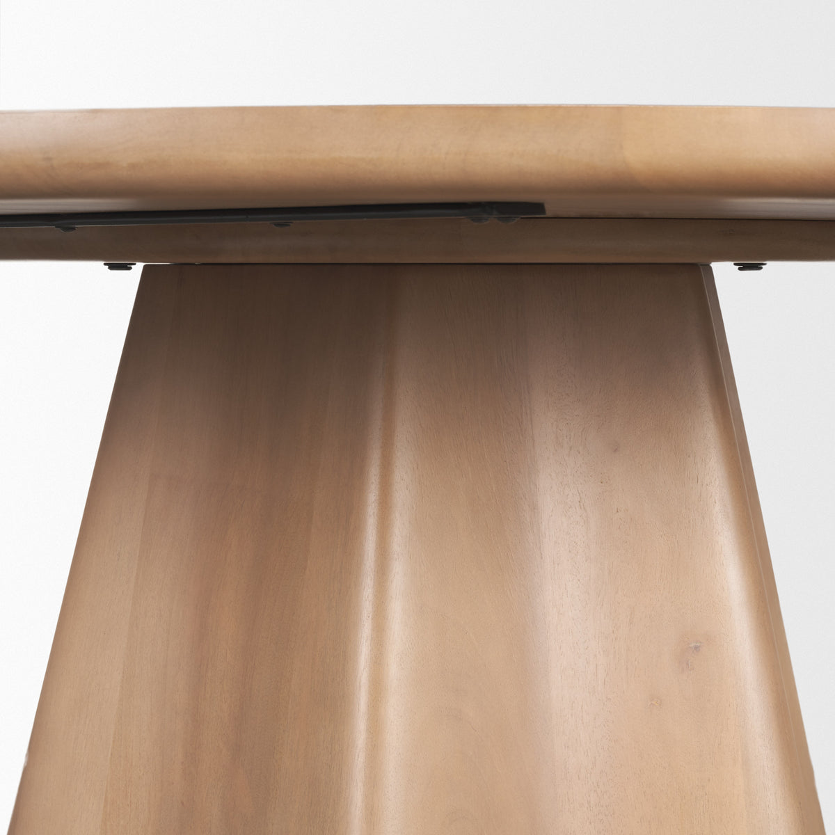 Jovani Light Brown 60" Round Pedestal Dining Table - Ornate Home