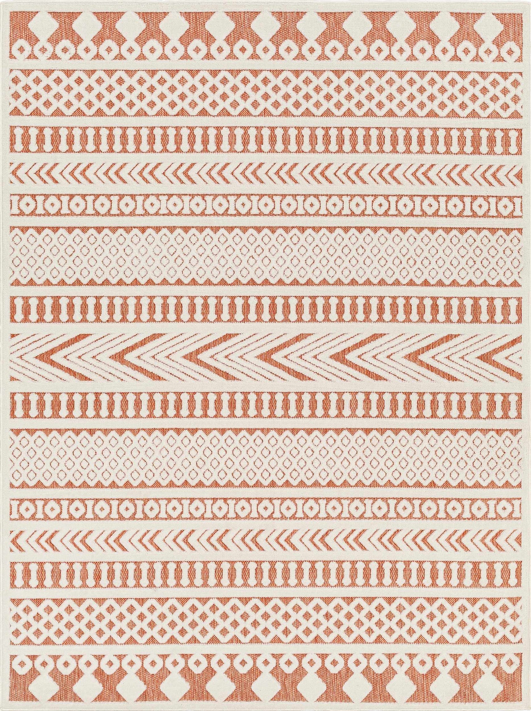 Jove Orange Outdoor Rug - Clearance - Ornate Home