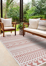 Jove Orange Outdoor Rug - Clearance - Ornate Home