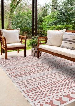 Jove Orange Outdoor Rug - Clearance - Ornate Home