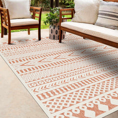 Jove Orange Outdoor Rug - Clearance - Ornate Home