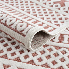 Jove Orange Outdoor Rug - Clearance - Ornate Home