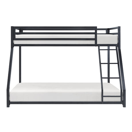 Jovie Black Metal Twin/Full Bunk Bed - Ornate Home