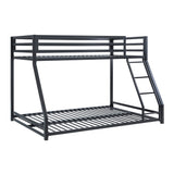 Jovie Black Metal Twin/Full Bunk Bed - Ornate Home