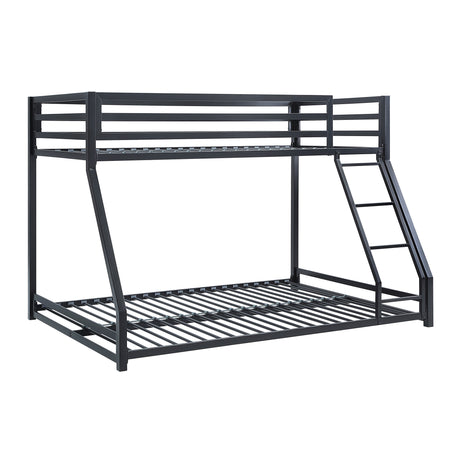 Jovie Black Metal Twin/Full Bunk Bed - Ornate Home
