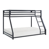 Jovie Black Metal Twin/Full Bunk Bed - Ornate Home