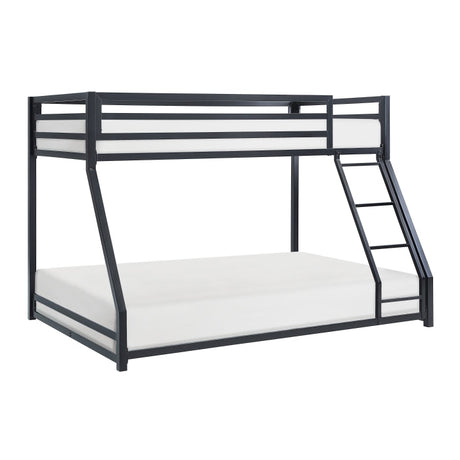 Jovie Black Metal Twin/Full Bunk Bed - Ornate Home