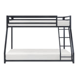 Jovie Black Metal Twin/Full Bunk Bed - Ornate Home