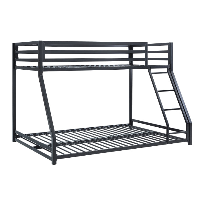 Jovie Black Metal Twin/Full Bunk Bed - Ornate Home