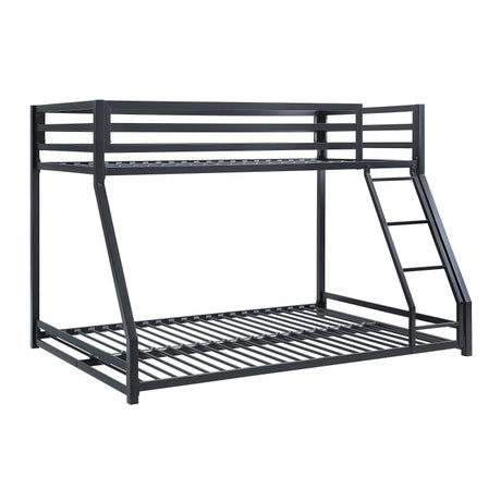 Jovie Black Metal Twin/Full Bunk Bed - Ornate Home