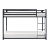 Jovie Black Metal Twin/Twin Bunk Bed - Ornate Home
