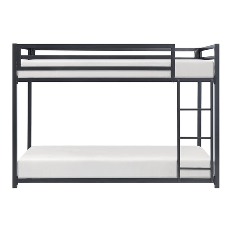 Jovie Black Metal Twin/Twin Bunk Bed - Ornate Home
