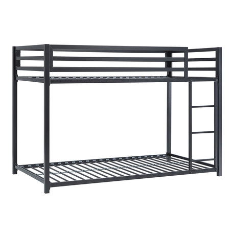 Jovie Black Metal Twin/Twin Bunk Bed - Ornate Home