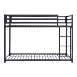 Jovie Black Metal Twin/Twin Bunk Bed - Ornate Home
