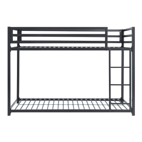 Jovie Black Metal Twin/Twin Bunk Bed - Ornate Home