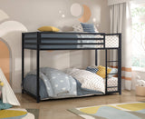 Jovie Black Metal Twin/Twin Bunk Bed - Ornate Home