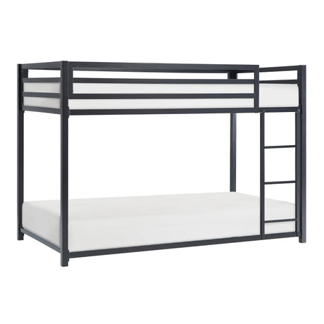 Jovie Black Metal Twin/Twin Bunk Bed - Ornate Home