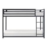 Jovie Black Metal Twin/Twin Bunk Bed - Ornate Home