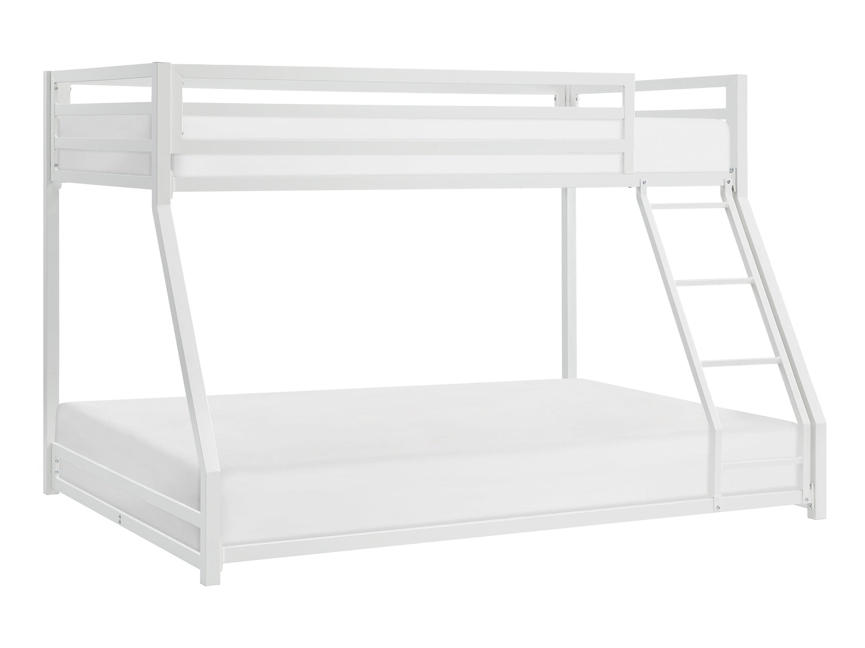 Jovie White Metal Twin/Full Bunk Bed - Ornate Home