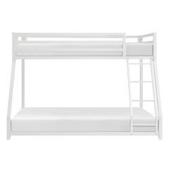 Jovie White Metal Twin/Full Bunk Bed - Ornate Home