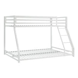 Jovie White Metal Twin/Full Bunk Bed - Ornate Home