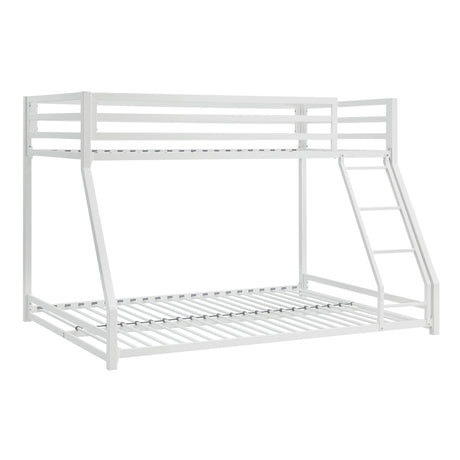 Jovie White Metal Twin/Full Bunk Bed - Ornate Home