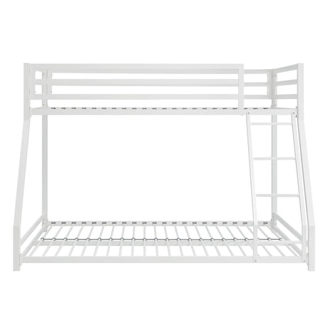 Jovie White Metal Twin/Full Bunk Bed - Ornate Home