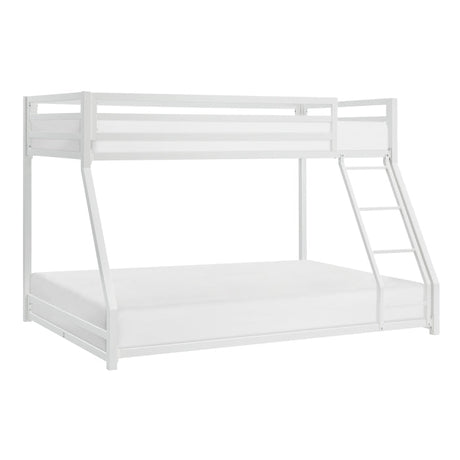 Jovie White Metal Twin/Full Bunk Bed - Ornate Home