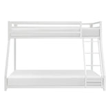 Jovie White Metal Twin/Full Bunk Bed - Ornate Home