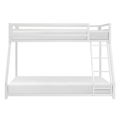 Jovie White Metal Twin/Full Bunk Bed - Ornate Home