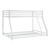Jovie White Metal Twin/Full Bunk Bed - Ornate Home