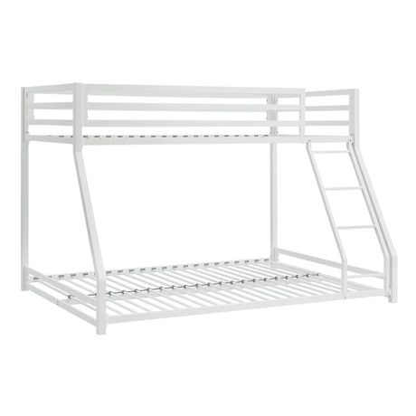 Jovie White Metal Twin/Full Bunk Bed - Ornate Home