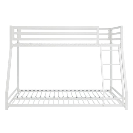 Jovie White Metal Twin/Full Bunk Bed - Ornate Home