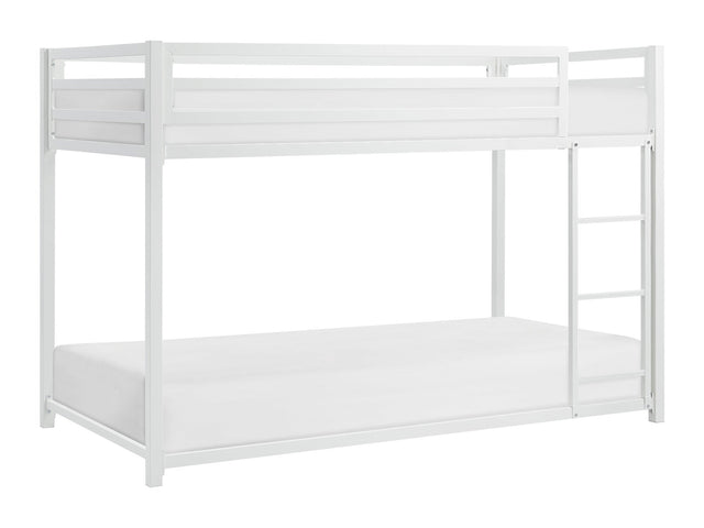 Jovie White Metal Twin/Twin Bunk Bed - Ornate Home