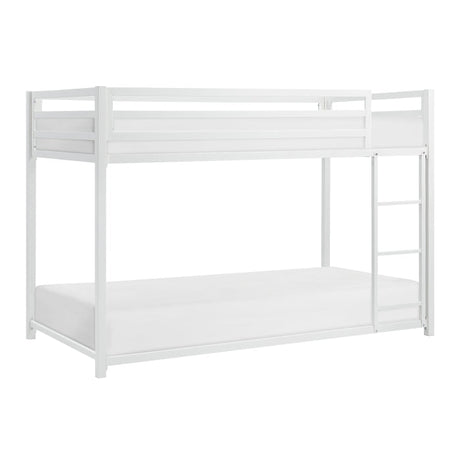 Jovie White Metal Twin/Twin Bunk Bed - Ornate Home
