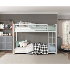 Jovie White Metal Twin/Twin Bunk Bed - Ornate Home