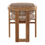Jovita Beige/Natural Outdoor Dining Chair - Ornate Home