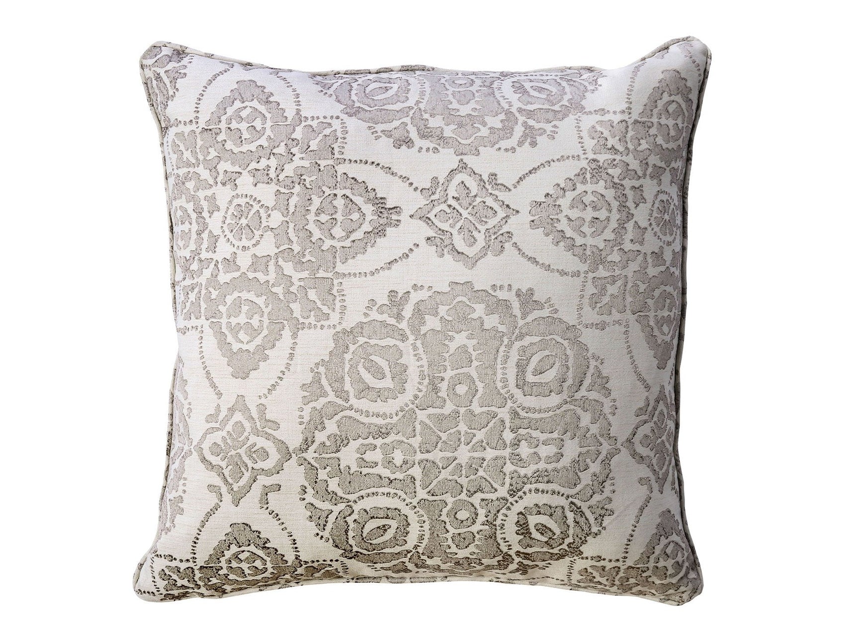 Joy Cream/Gray Pillow  (Set of 2) - Ornate Home