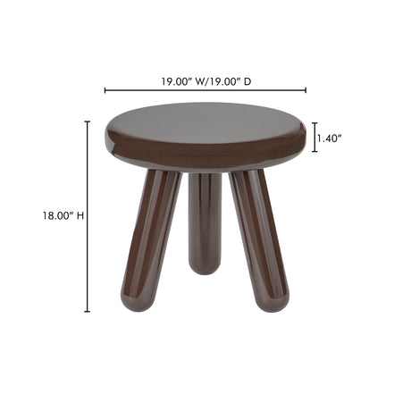Joy Dark Brown Accent Table - Ornate Home