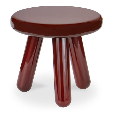 Joy Deep Red Accent Table - Ornate Home