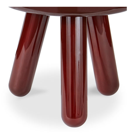 Joy Deep Red Accent Table - Ornate Home