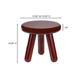 Joy Deep Red Accent Table - Ornate Home