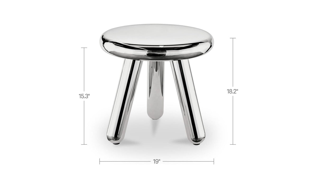Joy Silver Accent Table - Ornate Home