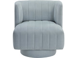 Joyce Aqua Blue Swivel Chair - Ornate Home