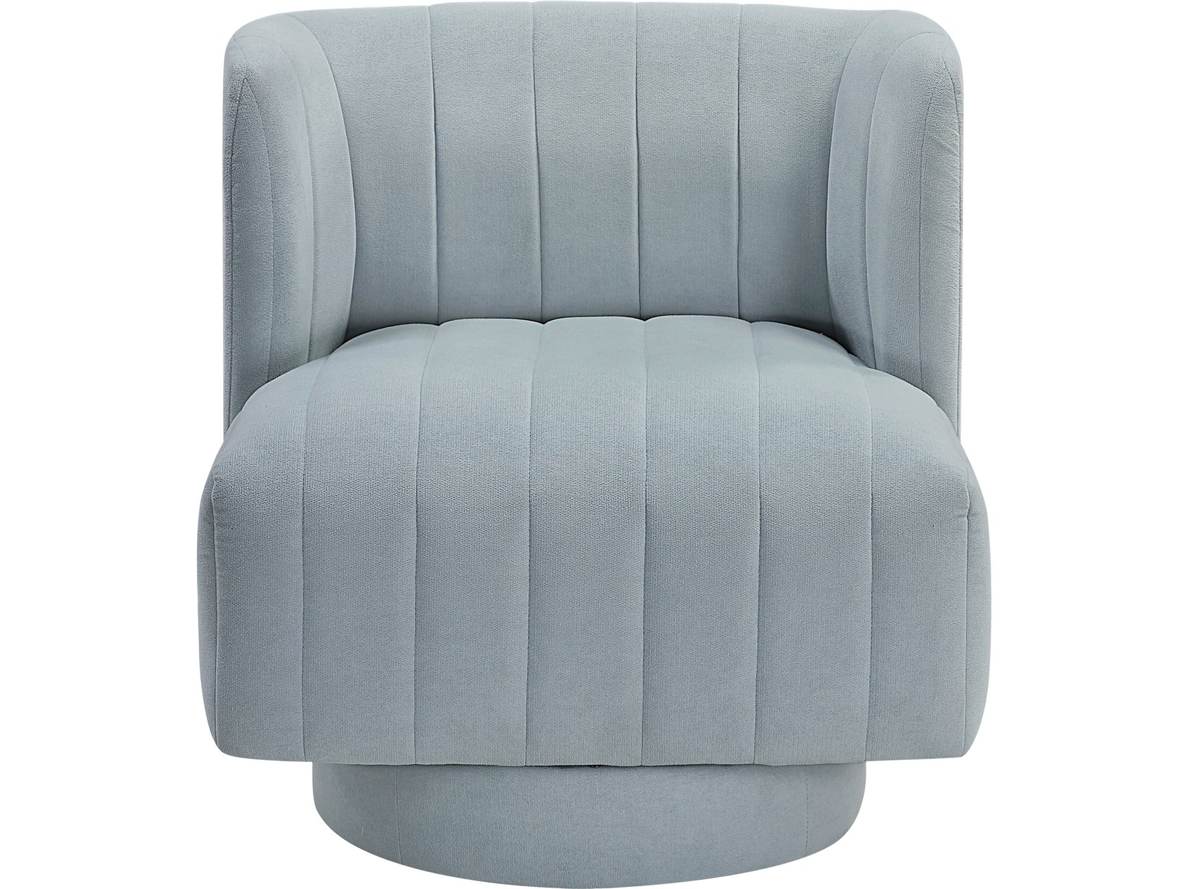 Joyce Aqua Blue Swivel Chair - Ornate Home