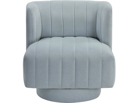 Joyce Aqua Blue Swivel Chair - Ornate Home