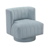Joyce Aqua Blue Swivel Chair - Ornate Home
