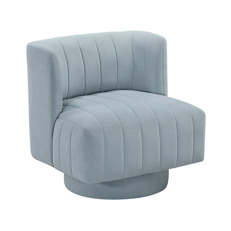 Joyce Aqua Blue Swivel Chair - Ornate Home