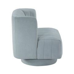 Joyce Aqua Blue Swivel Chair - Ornate Home