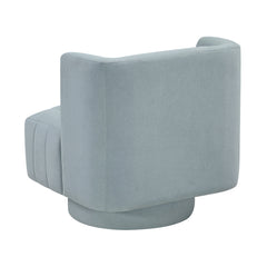 Joyce Aqua Blue Swivel Chair - Ornate Home